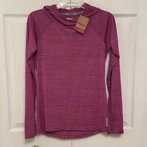 NWT REEBOK Pullover Hoodie XS Hollyhock Heather